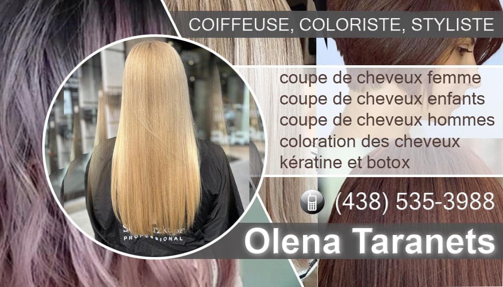 Coiffeuse Olena Taranets