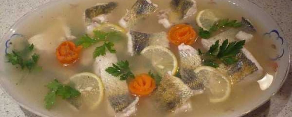 Заливное из судака.