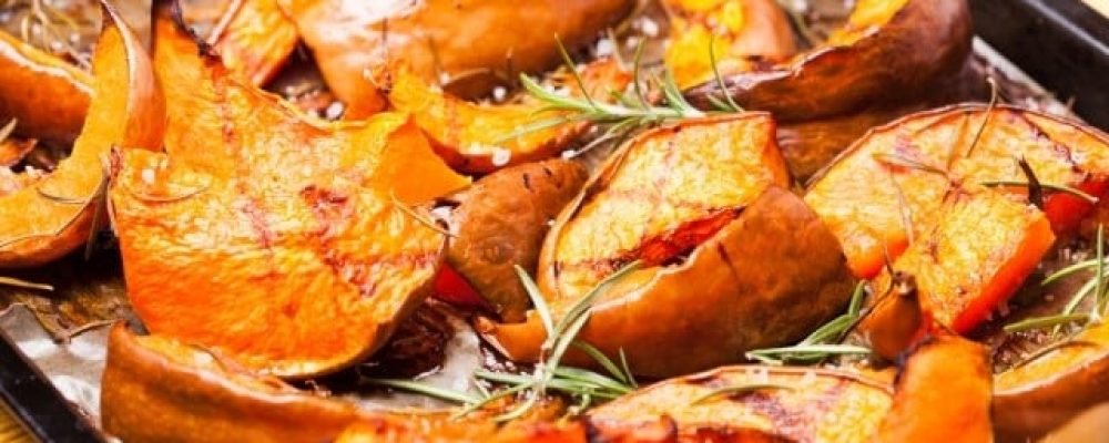 Тыква, запеченная с брынзой.