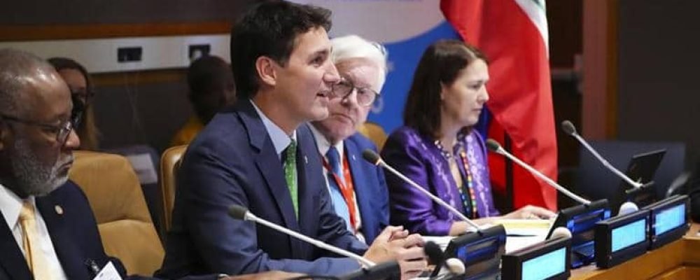 На Генеральной Ассамблее ООН.