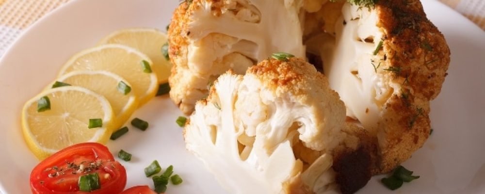 Запечённая пряная цветная капуста.