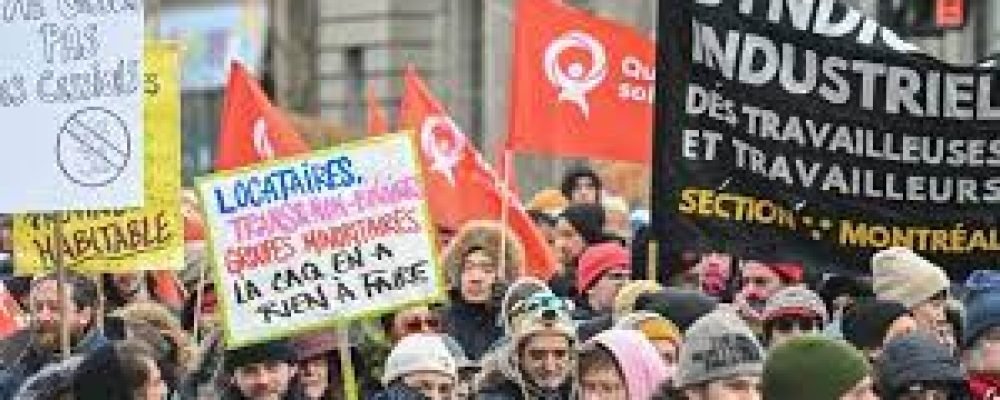 Акція протесту в Монреалі.