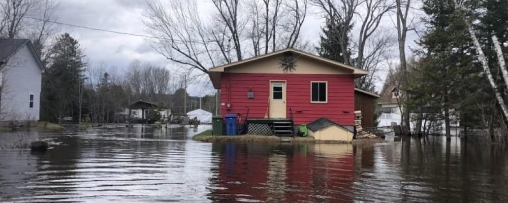 Наводнение в Квебеке.